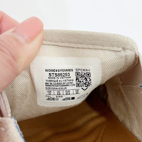 SPERRY Top Sider Women Crest Moonbeam Perf Loafers Size 12 - Picture 10 of 10